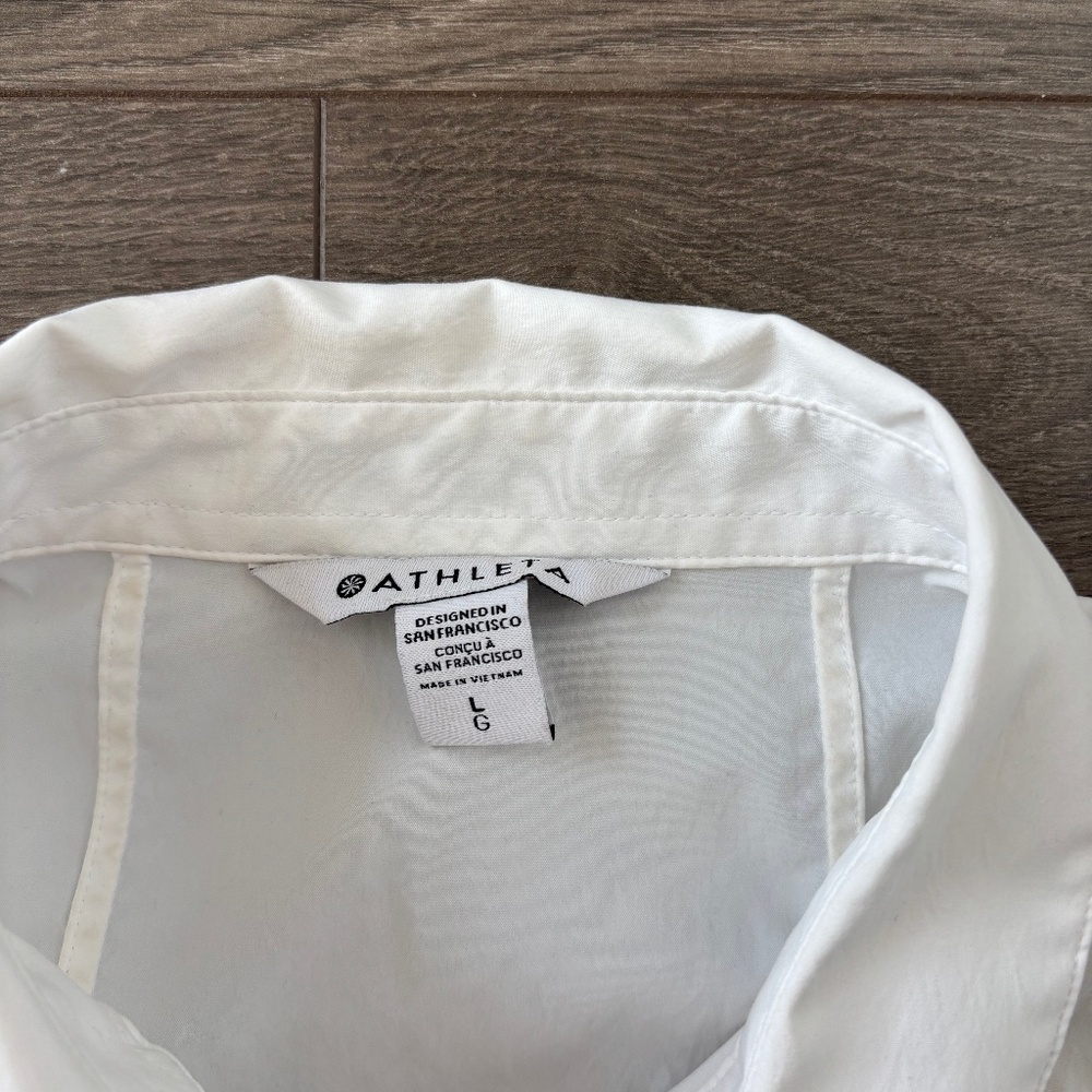 Athleta White Button Down - image 2